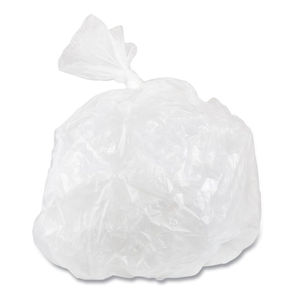 Inteplast Group 55 gal Trash Bags, 36 in x 58 in, Heavy-Duty, 13 microns, Clear, 200 PK - VALH3660N12