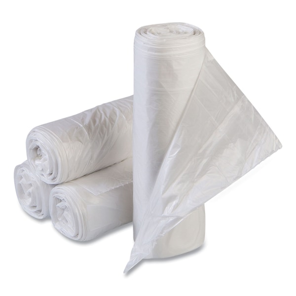 Inteplast Group 55 gal Trash Bags, 36 in x 58 in, Heavy-Duty, 13 microns, Clear, 200 PK - VALH3660N12