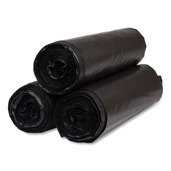 Inteplast Group 45 gal Trash Bags, 40 in x 48 in, Extra Heavy-Duty, 22 microns, Black, 150 PK - S404822K