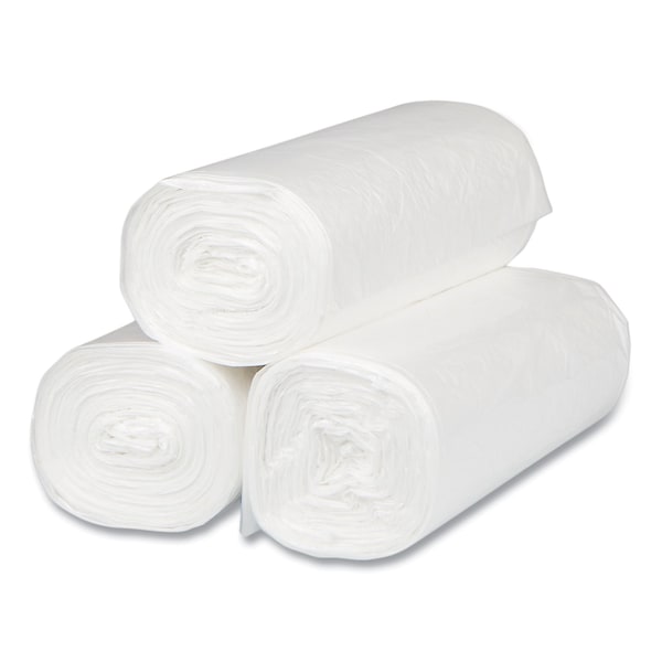 Inteplast Group 16 gal Trash Bags, 24 in x 33 in, Light-Duty, 8 microns, Natural, 1000 PK - S243308N