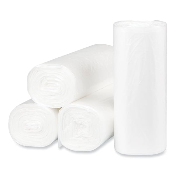 Inteplast Group 16 gal Trash Bags, 24 in x 33 in, Light-Duty, 8 microns, Natural, 1000 PK - S243308N
