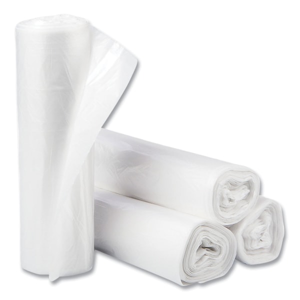 Inteplast Group 30 gal Trash Bags, 30 in x 37 in, Medium-Duty, 10 microns, Clear, 500 PK - S303710N
