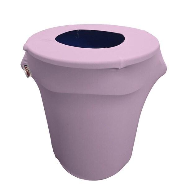 Keen SpandexCover32G-LilacX45 Stretch Spandex Trash Can Cover 32 gal Round, Lilac - KE373163