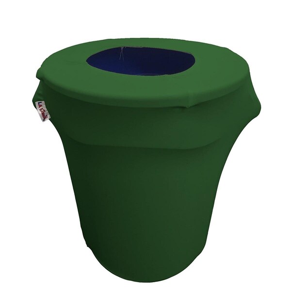 Keen SpandexCover32G-GreenEmX32 Stretch Spandex Trash Can Cover 32 gal Round, Emerald Green - KE2444124