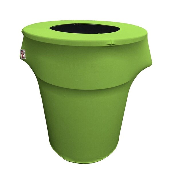 Keen SpandexCover55G-LimeX84 Stretch Spandex Trash Can Cover 55 gal Round, Lime - KE368041