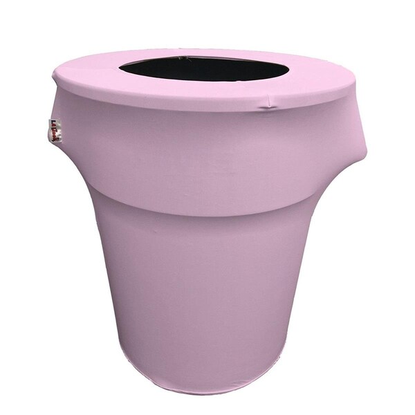 Keen SpandexCover44G-LilacX45 Stretch Spandex Trash Can Cover 44 gal Round, Lilac - KE373166