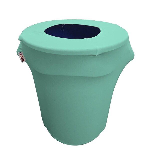 Keen SpandexCover32G-MintX44 Stretch Spandex Trash Can Cover 32 gal Round, Mint - KE368011