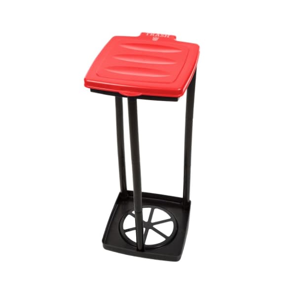 Leisure Sports Portable Trash Bag Holder Collapsible for Garbage, Indoor/Outdoor Use for Camping Recycling (Red) - 196711TKF