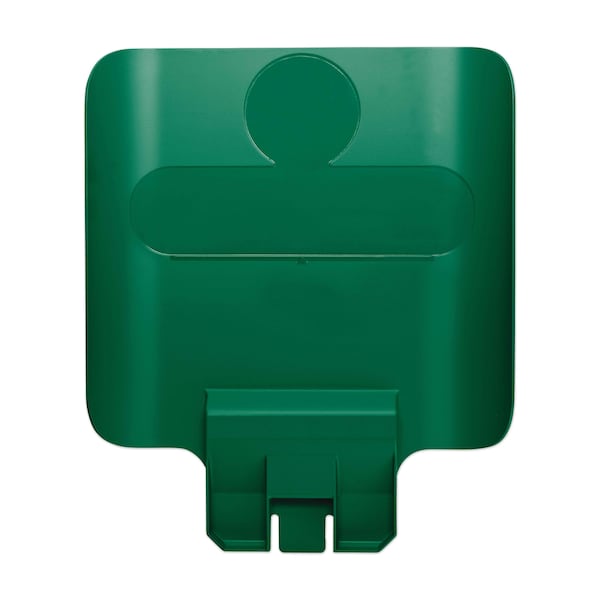 Rubbermaid Commercial Slim Jim Recycling Station Billboard, Green - 2007908