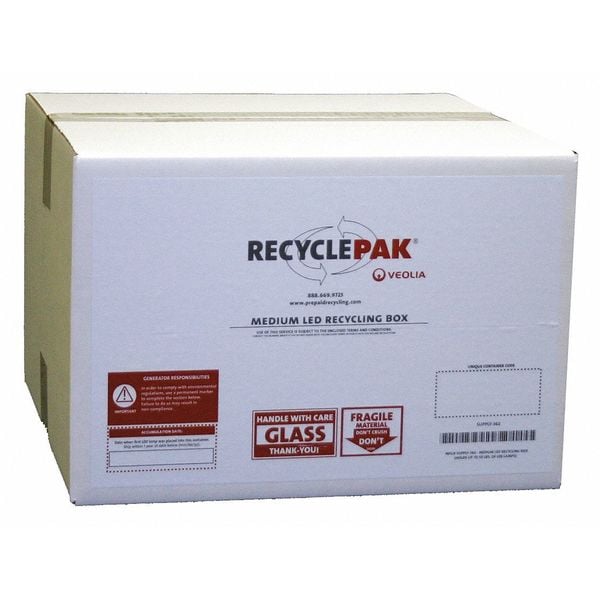 Recyclepak Lamp Recycling, 18 in L, 18 in W - SUPPLY-362-SWS