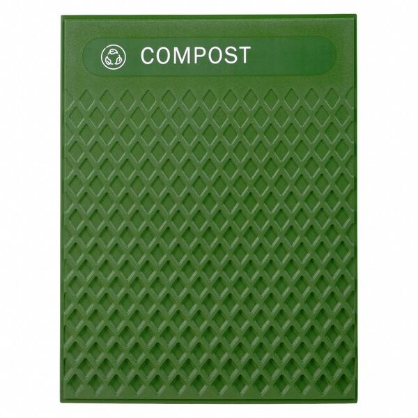 Rubbermaid Commercial Panels, Fits 35 gal/41 gal, Green, PK4 - 2182673