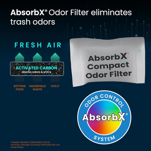 Hls Commercial 3-Pack Compact Odor Filters for Trash Can - HLS08CF3