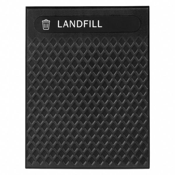 Rubbermaid Commercial Panels, Fits 35 gal/41 gal, Black, PK4 - 2182671