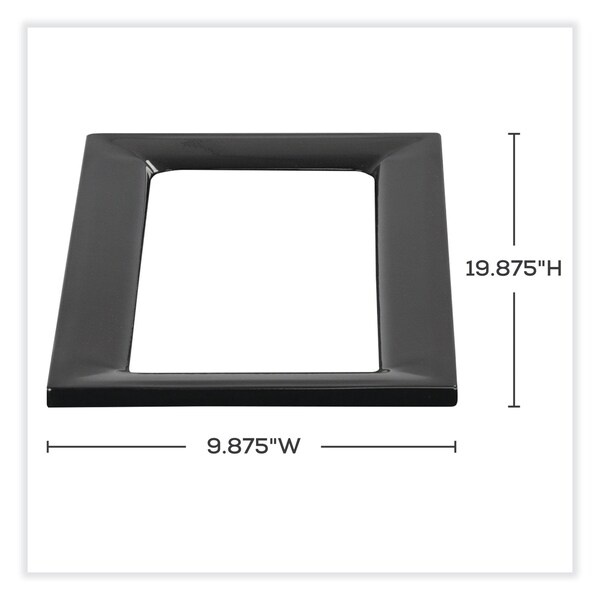 Safco Mixx Recycling Center Lid, 9.87w x 19.87d x 0.62h, Black - 9450BL
