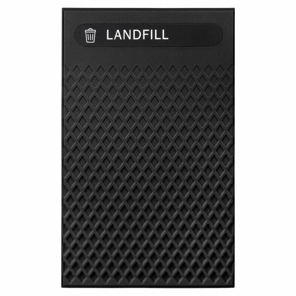 Rubbermaid Commercial Panels, Fits 50 gal/51 gal, Black, PK4 - 2182679