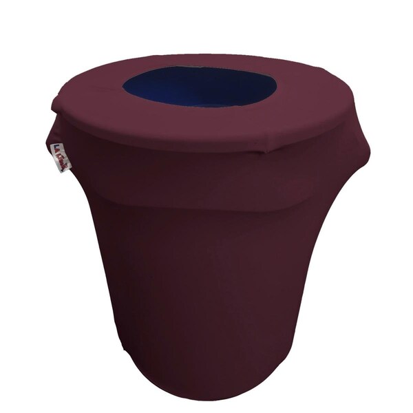 Keen SpandexCover32G-EggplantX43 Stretch Spandex Trash Can Cover 32 gal Round, Eggplant - KE374684