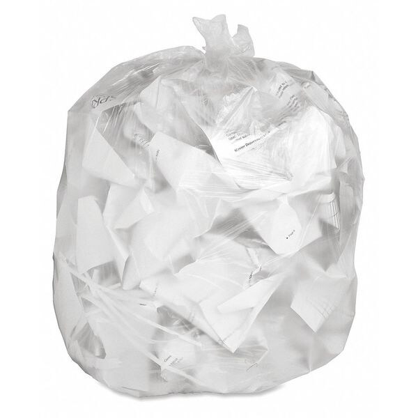 Genuine Joe 60 gal Trash Bags, XL, 0.47 mm, Translucent - GJO70014