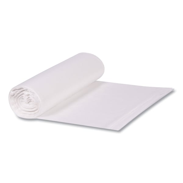 Boardwalk Low-Density Waste Can Liners, 23 gal, 0.9 mil, 28 in.x45 in., Clear, Perforated Roll, 200PK - H5645TCKR01