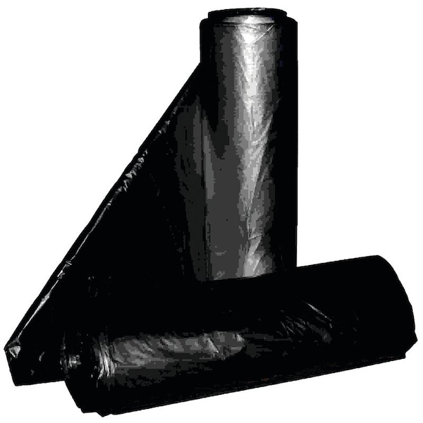 Aluf Plastics LowDensity Repro Can Liner, 55 to 60 gal Capacity, Metalocene Blend, Black - RCT-60X