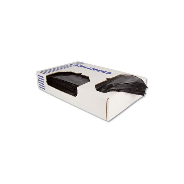 Unisan Heritage, LINEAR LOW-DENSITY CAN LINERS, 10 GAL, 0.55 MIL, 24 X 23, BLACK, 500PK - H4823HK