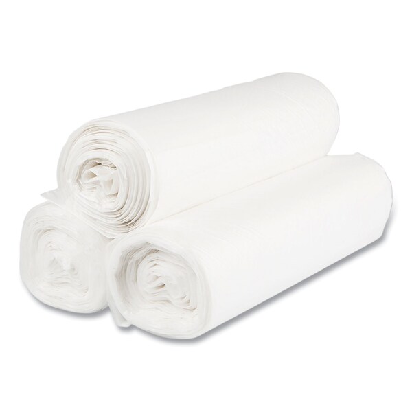 Inteplast Group 60 gal Trash Bags, 38 in x 58 in, Heavy-Duty, 14 microns, Clear, 200 PK - VALH3860N16