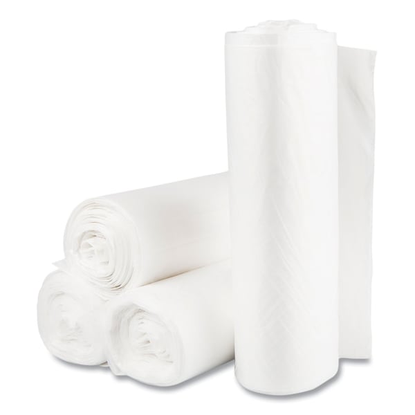 Inteplast Group 60 gal Trash Bags, 38 in x 58 in, Heavy-Duty, 14 microns, Clear, 200 PK - VALH3860N16