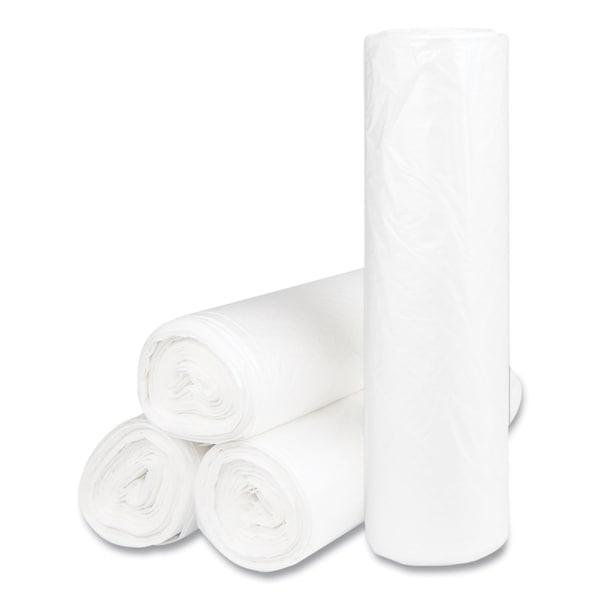 Inteplast Group 60 gal Trash Bags, 43 in x 48 in, 14 microns, Natural, 200 PK - S434814N