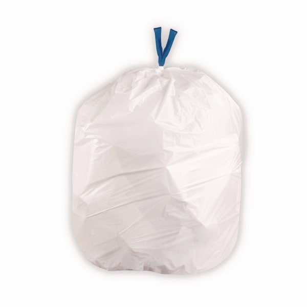 Bluecollar 13 gal Trash Bags, 33 in x 28 in, Premium, .80 Mil, White - N4828EW RC1