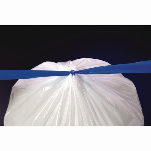 Bluecollar 13 gal Trash Bags, 33 in x 28 in, Premium, .80 Mil, White - N4828EW RC1