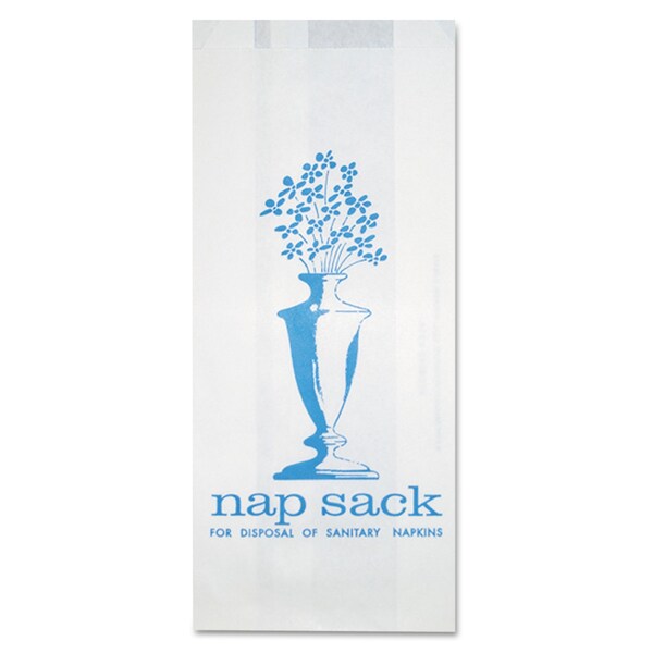 Bagcraft Trash Bags, 4 in x 9 in, White, 1000 PK - 300314