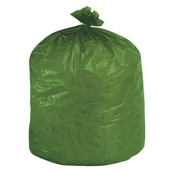 Stout 13 gal Trash Bags, 24 in x 30 in, Heavy-Duty, 0.85 mil, Green - E2430E85