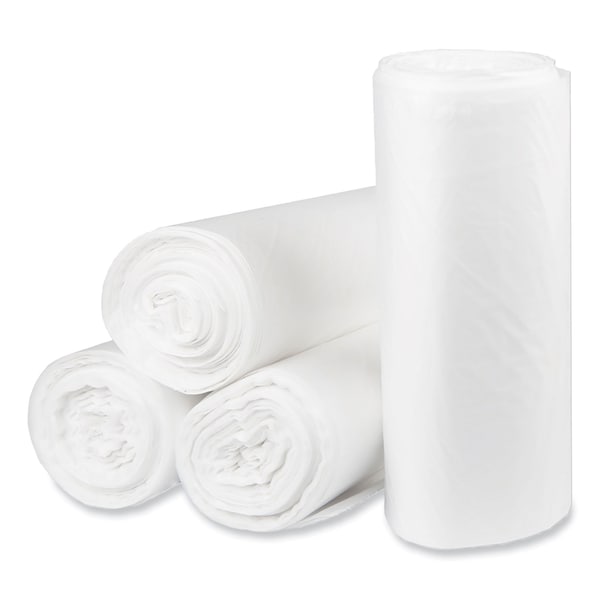 Pitt Plastics 60 gal Trash Can Liners, Standard-Duty, 16 microns, Natural, 200 PK - PCRH385816N