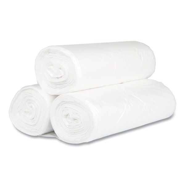 Inteplast Group 60 gal Trash Bags, 38 in x 60 in, Heavy-Duty, 17 microns, Clear, 200 PK - S386017N