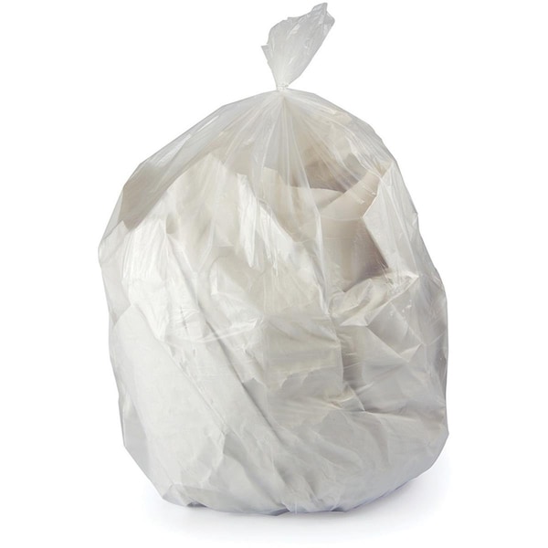 Home Improvement 45 x 50 in. 2 Mil Linear Low-Density Polyethylene Clear Can Liners - HO2150341