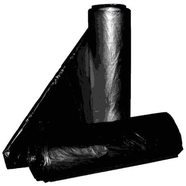 Aluf Plastics Royal Crown Top Liner, 43 x 46 in, 56 gal Capacity, Metalocene Blend, Black - RCT-56XX
