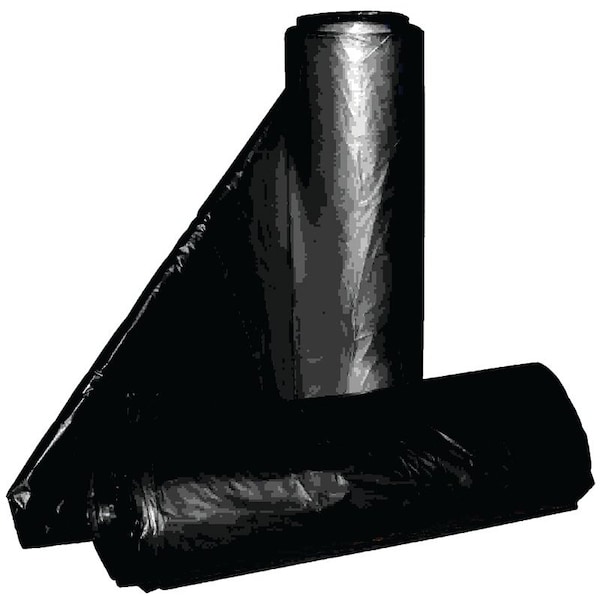 Aluf Plastics Royal Crown Top Liner, 40 x 46 in, 45 gal Capacity, Metalocene Blend, Black - RCT-45XX