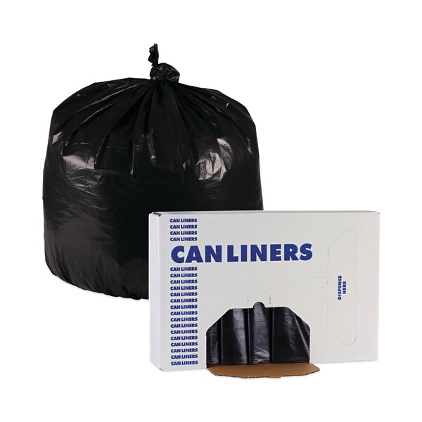 Boardwalk 30 gal Trash Bags, 30 in x 36 in, 0.65 mil, Black, 200 PK - H6036HBK