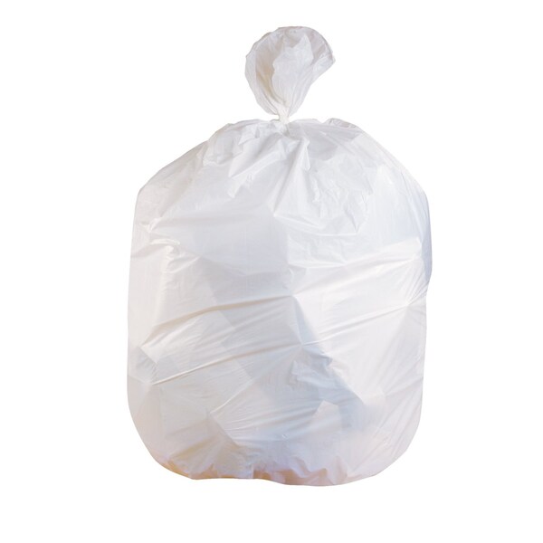 Heritage Bag 40X46 LLDPE White 0.75 Mil Coreless Roll Can Liners 40-45 Gal, 5PK - H8046EW R01