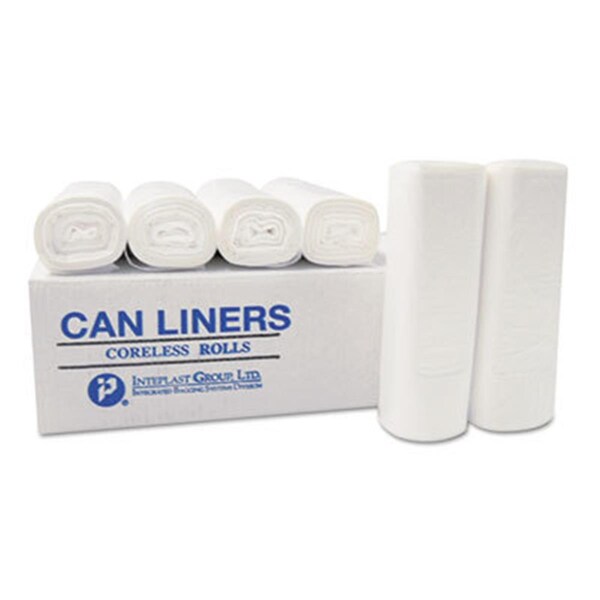 Integrated Bagging Systems IBSSL3858XHW 0.80 mil 60 gal Low-Density Can Liner, White - 38 x 58 in. - 25 Per Roll - WSL3858XHW