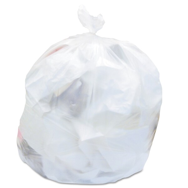 Heritage 10 gal Trash Bags, 24 in x 24 in, Standard-Duty, 6 microns, Natural, 1000 PK - Z4824RN R01