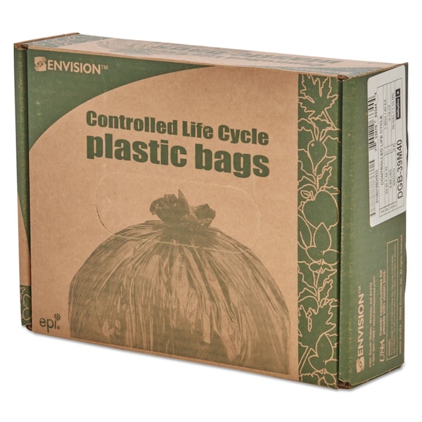 Stout 39 gal Trash Bags, 33 in x 44 in, Extra Heavy-Duty, 1.1 mil, Brown - G3344B11
