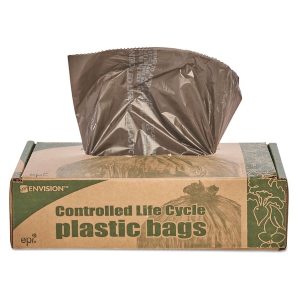 Stout 39 gal Trash Bags, 33 in x 44 in, Extra Heavy-Duty, 1.1 mil, Brown - G3344B11