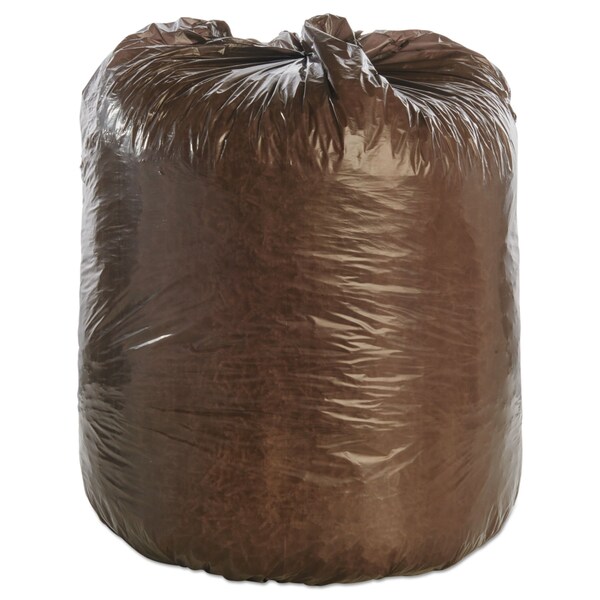 Stout 39 gal Trash Bags, 33 in x 44 in, Extra Heavy-Duty, 1.1 mil, Brown - G3344B11