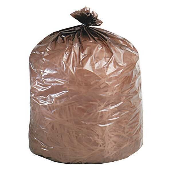 Stout 39 gal Trash Bags, 33 in x 44 in, Extra Heavy-Duty, 1.1 mil, Brown - G3344B11