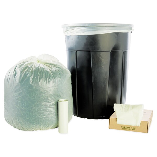 Stout 30 gal Trash Bags, 30 in x 39 in, 1.1 mil, Green - E3039E11