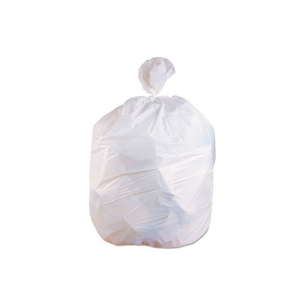 Heritage Bag 24X32 LLDPE White 0.50 Mil Flat Pack Can Liners 12-16 Gallon, 500PK - H4832MW