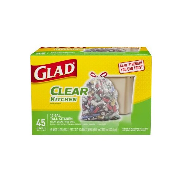 Clorox 45CT13GAL CLR Kitch Bag - 78543