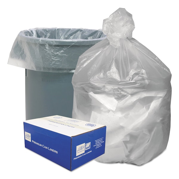 Good N Tuff 30 gal Trash Bags, 30 in x 36 in, Light-Duty, 8 microns, Natural, 500 PK - GNT3037
