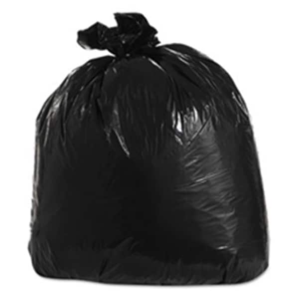 Trn 58 x 38 in. Low-Density Can Liners, 2.4 Mil, 60 gal - Black - ML3858XH