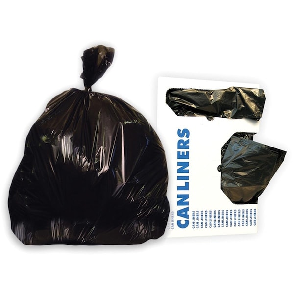 Heritage Bag 20 x 21 in. 0.35 Mil Linear Low-Density Polyethylene Dark Can Liners Black - HERH4021RK